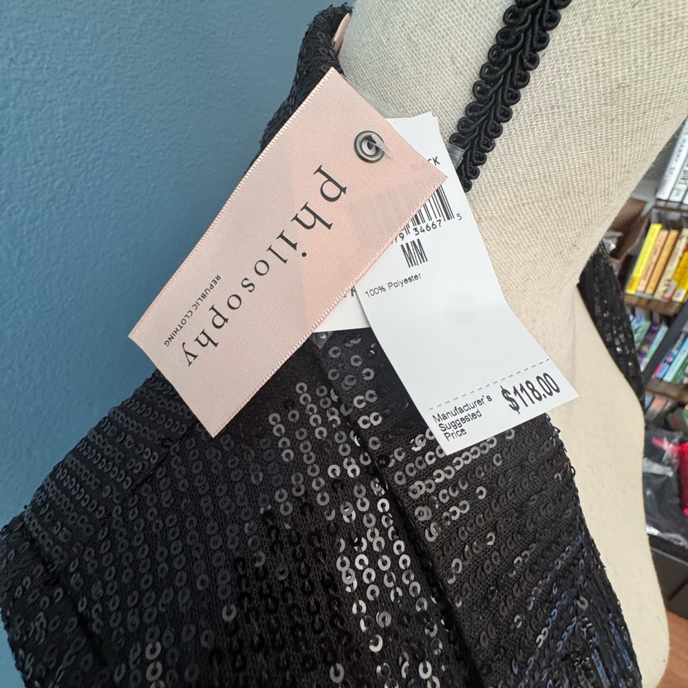 Philosophy Black Sequin Blazer - Picture 5 of 5